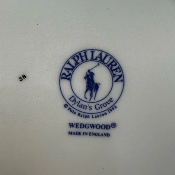 🛑SOLD🛑 VINTAGE RALPH LAUREN Plates 8”By Wedgewood Dylan’s Grove(Set Of 4 Salad - Picture 15 of 17